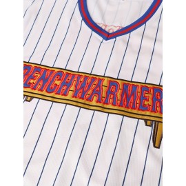 #44 White Baseball Jersey Stitched Polyester Men'S Retro Baseball Shirt Button Short Sleeved Baseball Top S-3XL Hip Hop Clothes