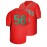 Men's #56 Red Embroidered Baseball Jersey - V-Neck, Short Sleeve, Polyester Sports Shirt for All Seasons