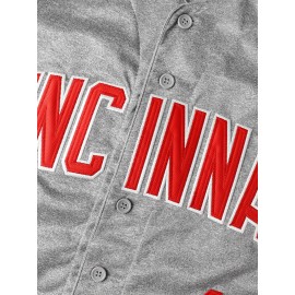 Men's Retro #14 Grey Baseball Jersey - Embroidered 