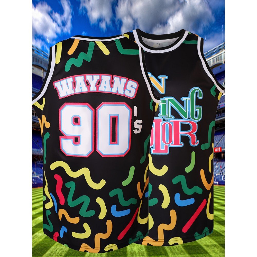 Stitched Men'S #90 Black Basketball Sports Jersey, Sleeveless Basketball Jersey, Polyester Basketball Shirt Classic Tank Top - Gift For Basketball Fans