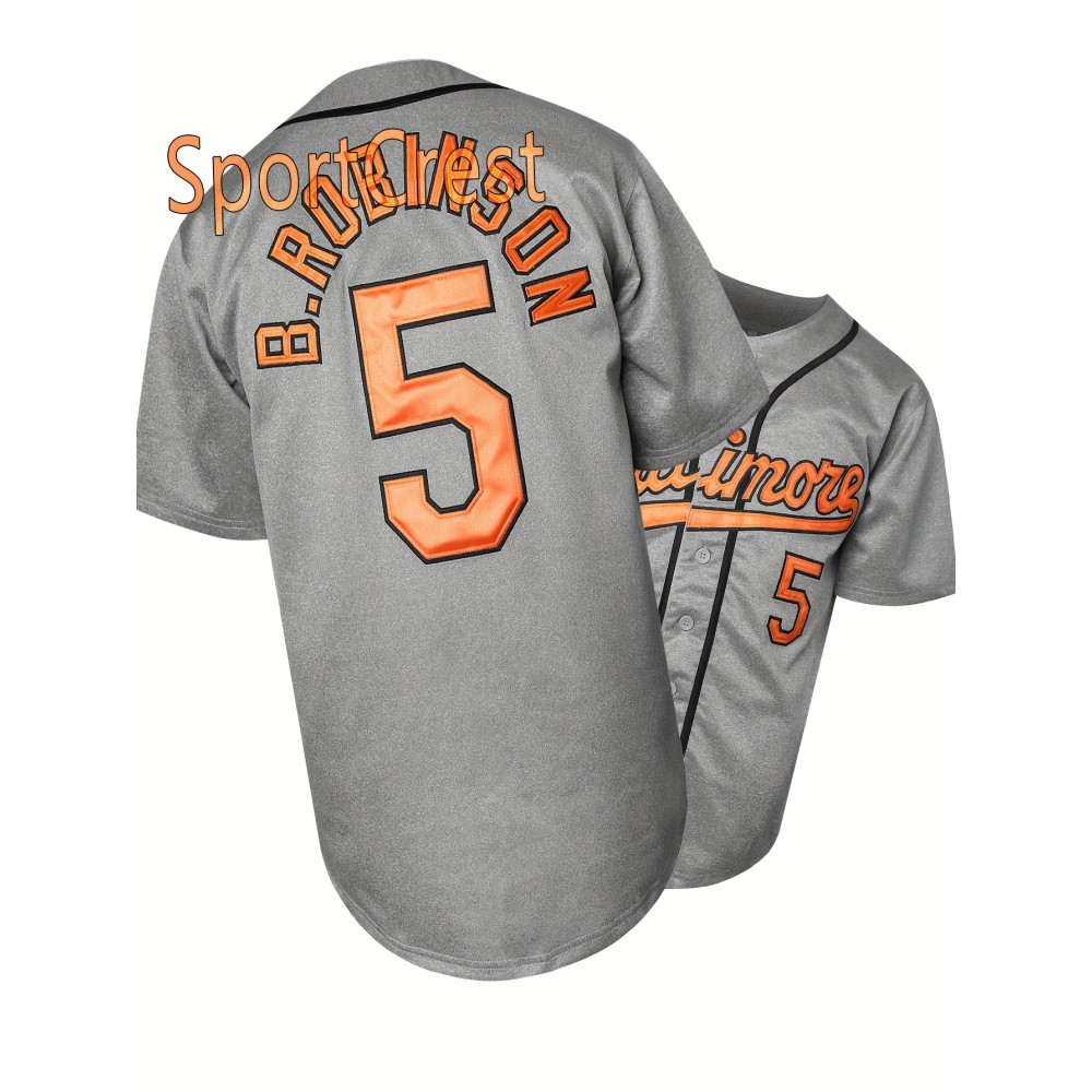 5 Grey Baseball Jersey Stitched Polyester Men'S Retro Baseball Shirt Button Short Sleeved Baseball Top S-3XL Hip Hop Clothes 5 Grey Baseball Jersey Stitched Polyester Men'S Retro Baseball Shirt Button Short Sleeved Baseball Top S-3XL Hip Hop Clothes