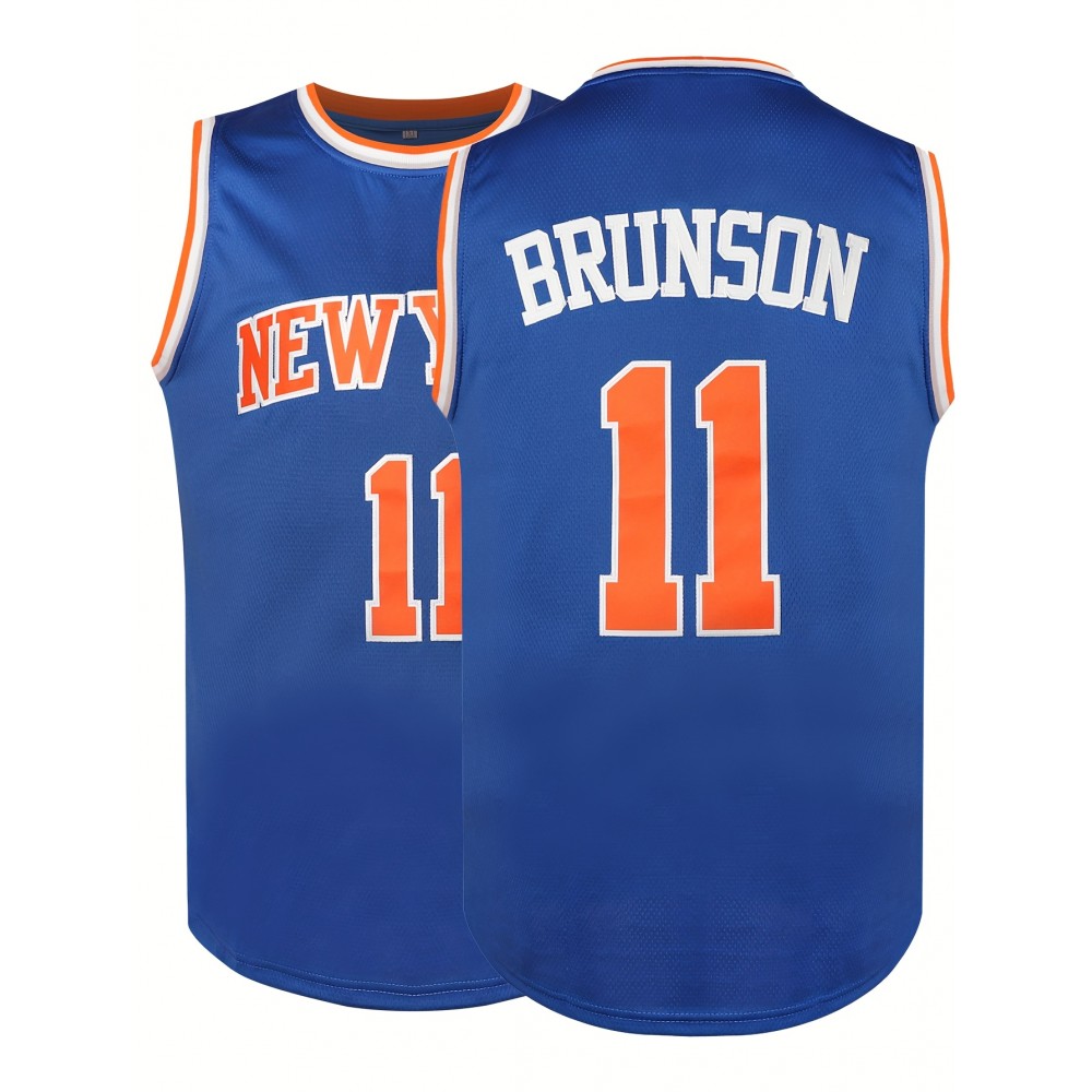 1pc Stitched 11 Blue Basketball Sports Jersey, Sleeveless Polyester Basketball Shirt, Classic Tank Top for Men, Loose Fit, Lightweight & Breathable, Machine Washable, Perfect for Basketball, Streetwear, and Casual Outings 1pc Stitched 11 Blue Basketball Sports Jersey, Sleeveless Polyester Basketball Shirt, Classic Tank Top for Men, Loose Fit, Lightweight & Breathable, Machine Washable, Perfect for Basketball, Streetwear, and Casual Outings