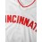 Men's Retro Baseball Jersey - White #5 Embroidered Cincinnati Team Name & Red Stitching, Loose Fit V-Neck Button-Up Short Sleeve, All-Season Machine Washable Polyester Shirt for Sports, Casual & Holidays (Sizes S-3XL), Best for Christmas