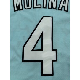 Sports Classic Letter & Number #4 Embroidered Design, Men'S Breathable Baseball Jersey, Short Sleeve Shirt For Training And Competition