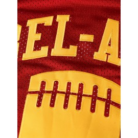 Men's #14 Wine Red Embroidered Baseball Jersey - Breathable Polyester, V-Neck Short Sleeve Shirt with Stitched Letter & Number Design for Training, Competition, and Casual Wear