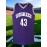Men's No.43 Purple Embroidered Basketball Shirt - Breathable And Elastic Sleeveless Sportswear for Training, Competitions, And Parties Size S-XXXL