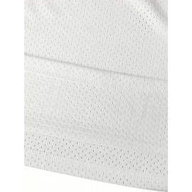 Men'S #34 Embroidered Basketball Jersey, 100% Polyester, Crew Neck Sleeveless Sports Shirt, Slight Stretch, Loose Fit, Universal Fit, with Sizes S-3XL for Casual, Training, Hiking, Daily & Weekend Wear, Couples, Men