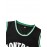 Men's #3 Montrose Christian Basketball Jersey - Black, Embroidered Green & White, Sleeveless Sportswear for Training & Competition, Breathable Mesh Fabric, Ideal for Spring-Autumn, Sizes S-XXXL