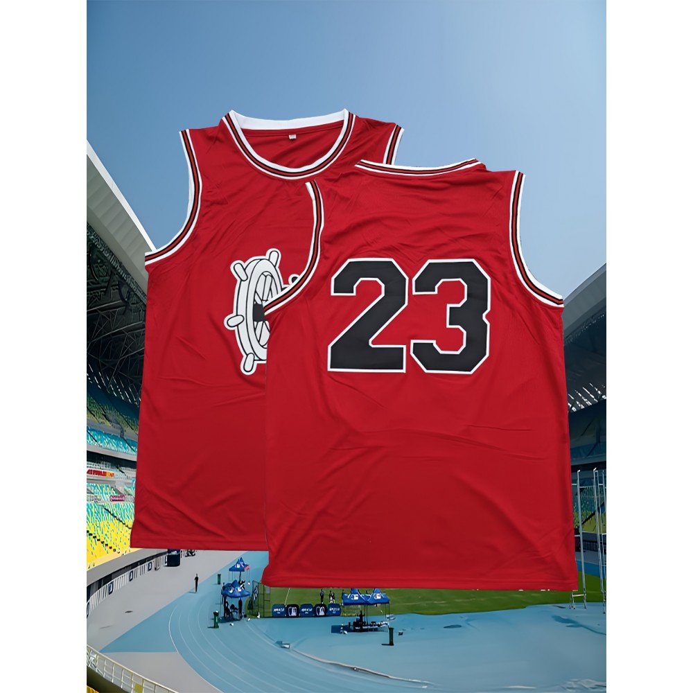 Men'S # 23 Red Basketball Suit Suitable For Training, Competition, Team Sports S-XXXL Men'S # 23 Red Basketball Suit Suitable For Training, Competition, Team Sports S-XXXL