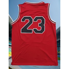 Men'S # 23 Red Basketball Suit Suitable For Training, Competition, Team Sports S-XXXL