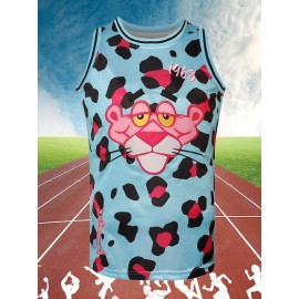 Men's #19 Basketball Jersey - Sleeveless, Stretchy Polyester Tank Top for Training & Casual Wear, Machine Washable - Versatile All-Season Design, Sizes S-XXXL