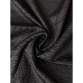 Men's #3 Black & Yellow Embroidered Baseball Jersey - V-Neck, Short Sleeve, Button-Up, Lightweight Polyester, Comfortable Fit for Training & Games