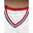 Men's #37 Retro White Baseball Jersey with Blue & Red Stripes - Embroidered, V-Neck, Short Sleeve, Loose Button-Up Shirt for Training & Games - Lightweight Polyester, Machine Washable