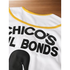 Men's #12 Classic White Baseball Jersey with Embroidered 