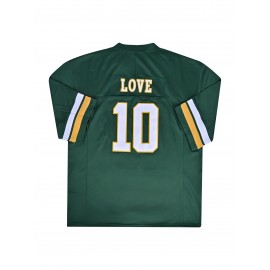 Number 10 rugby jersey for teenagers and children, Game Jersey，sportswear men's jersey, V-neck short sleeved uniform American football shirt, suitable for party training and matches