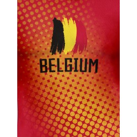 Women's Large Size Professional Sports Fabric Creative Pattern Print European National Team Soccer Jersey T-shirt, Soccer Jersey Flag Uniforms Shirts, Breathable And Lightweight, Moisture-Wicking, As Gifts For Sports Fans